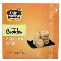 Indian Heritage Orange Fun Top Cookies 400g