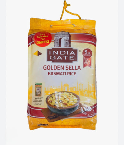 India Gate Golden Sella Basmati Rice 5KG